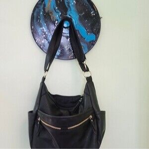 Hand Crafted Organizer Fluid Art Colorful Painting On 12" Vinyl Record